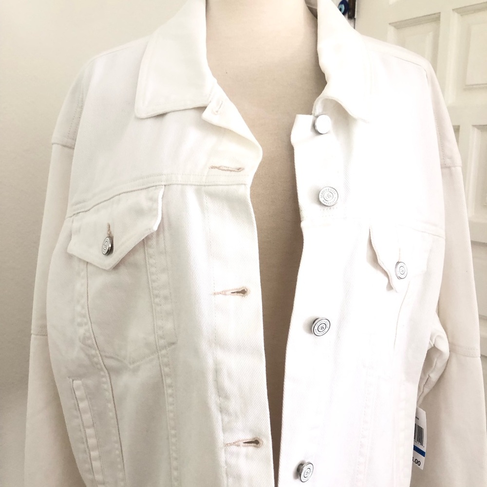 NWT Scotch & Soda 100% Cotton Off-White Denim Jacket XL - Picture 6 of 13